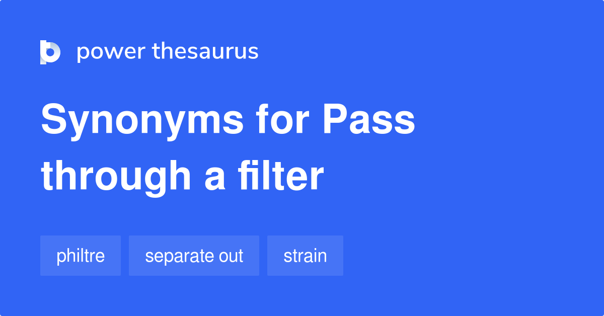 pass through thesaurus