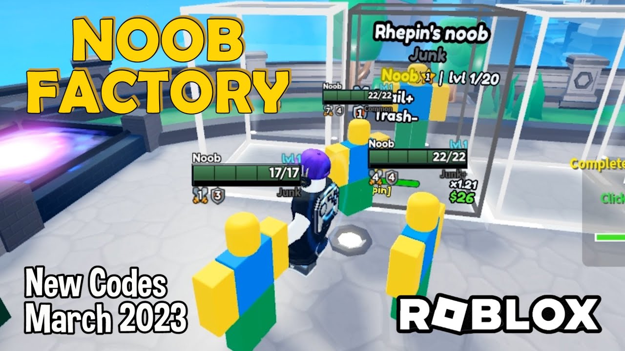 noob factory simulator code