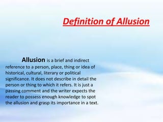 allusion synonyme