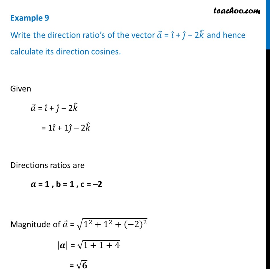 how to find direction ratios of a line