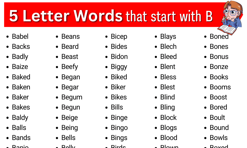 5 letter words that start with ba