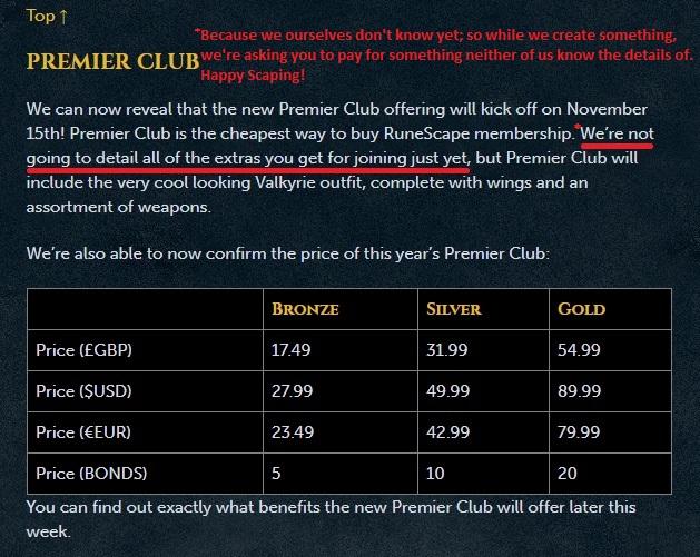 runescape membership cost