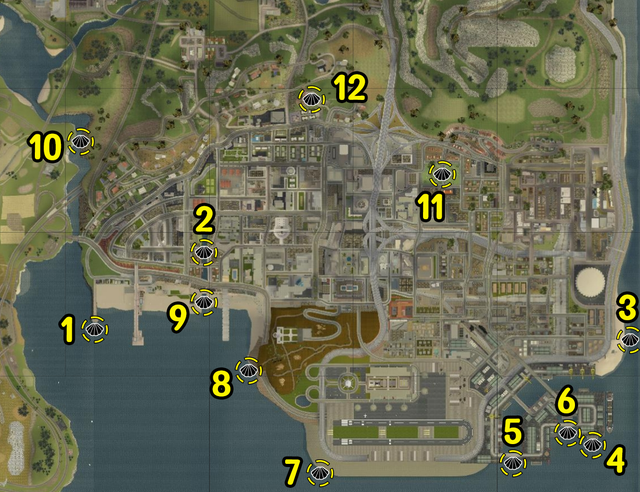 gta sa los santos map