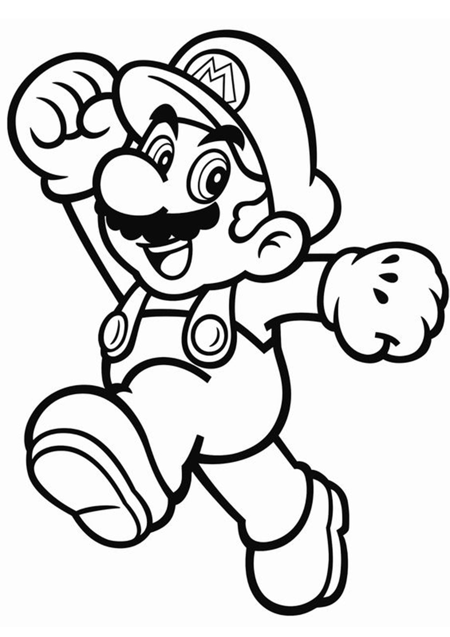 mario colouring in