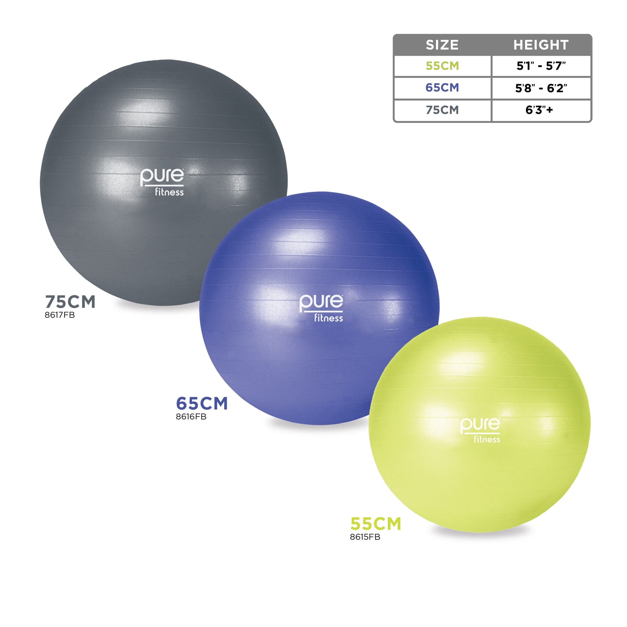 55cm yoga ball