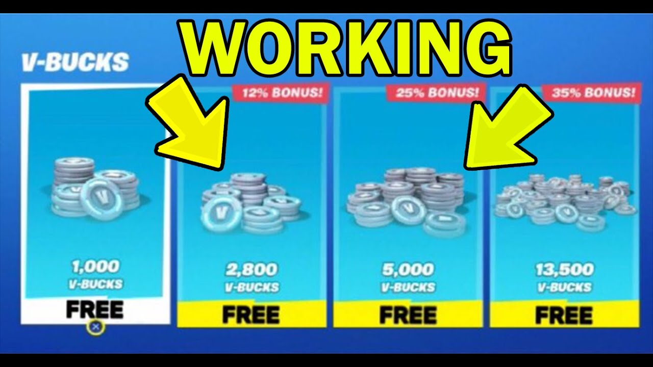 fortnite v bucks free