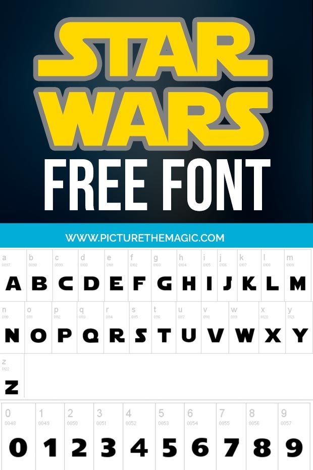 star wars cricut font