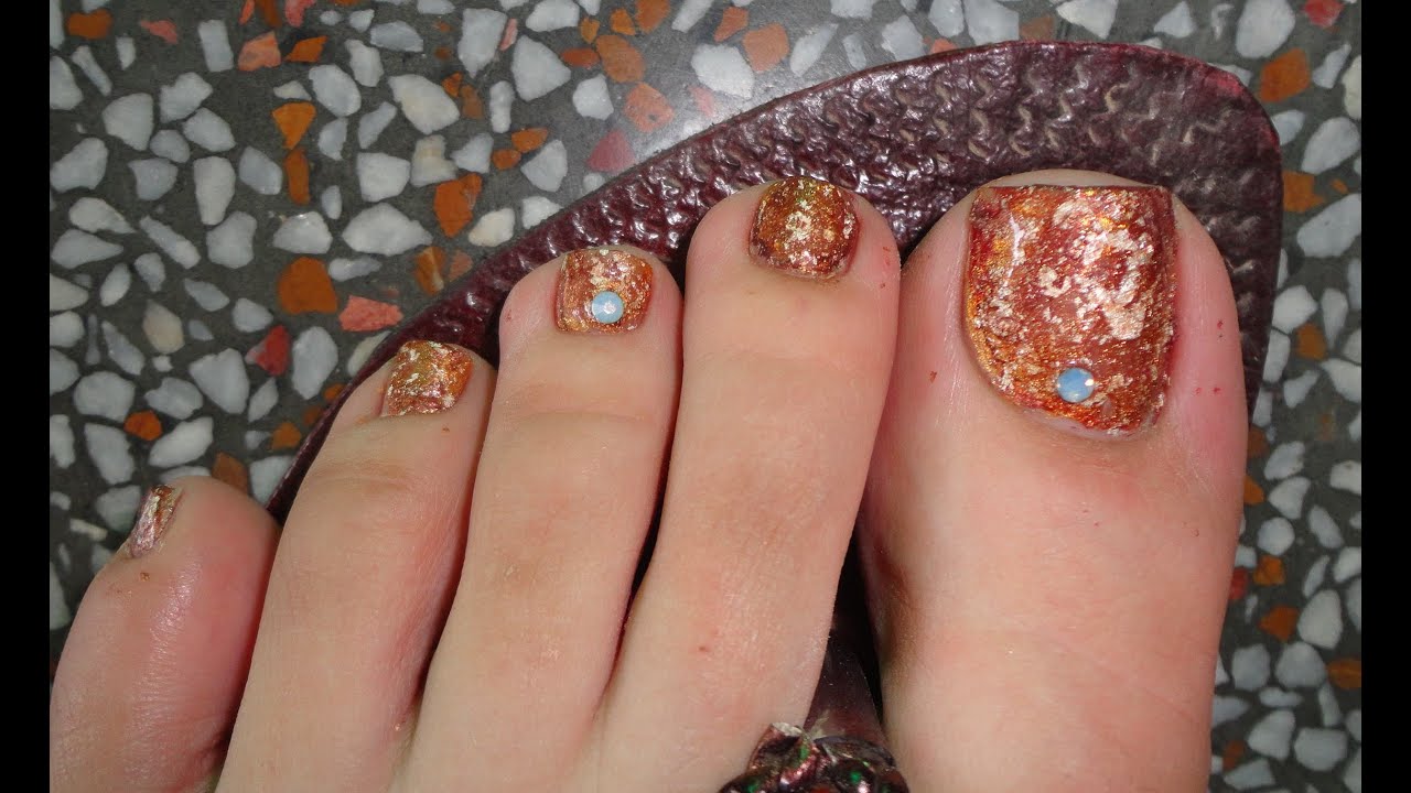 fall toe nail art designs