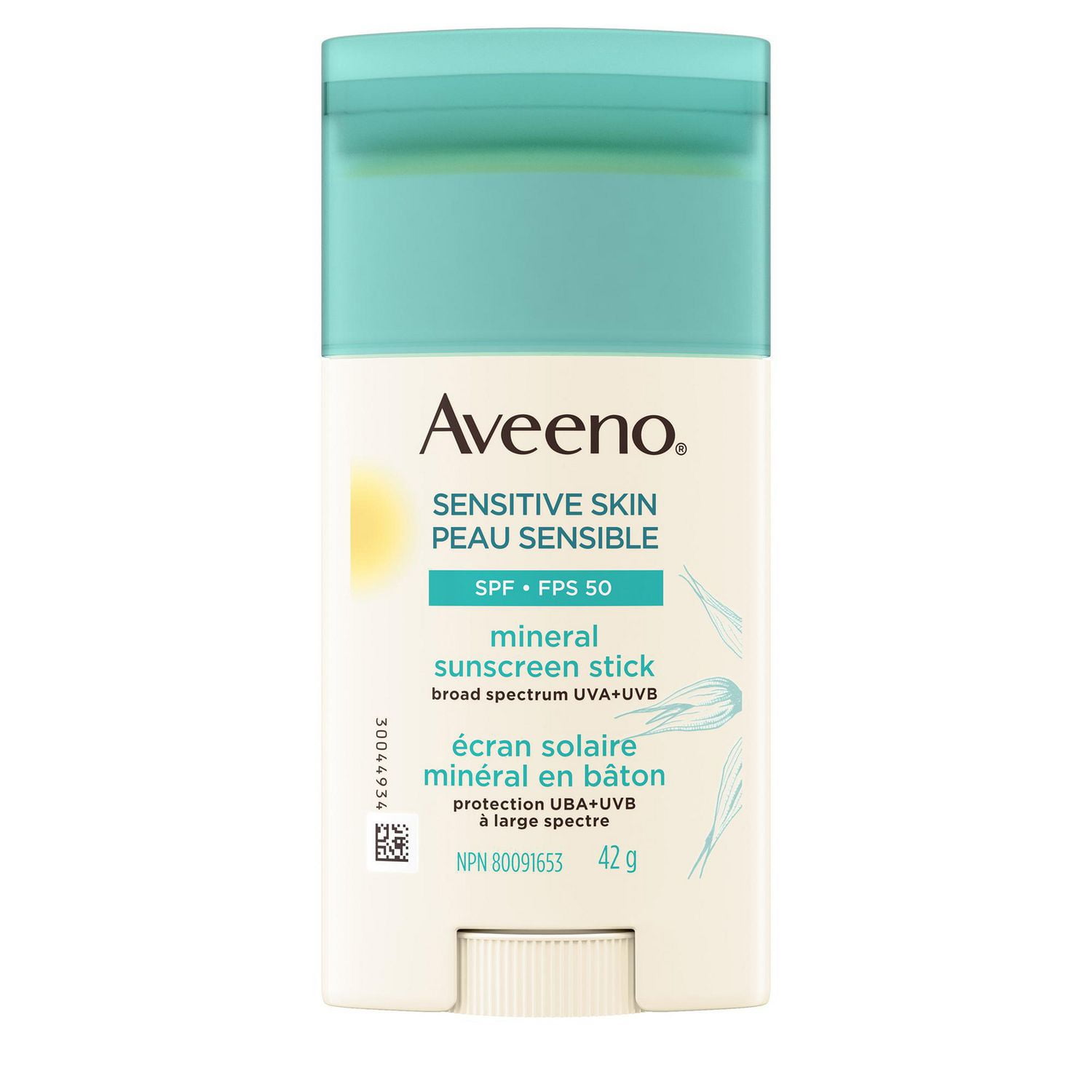 aveeno mineral sunscreen stick