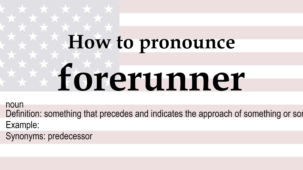 forerunner definition