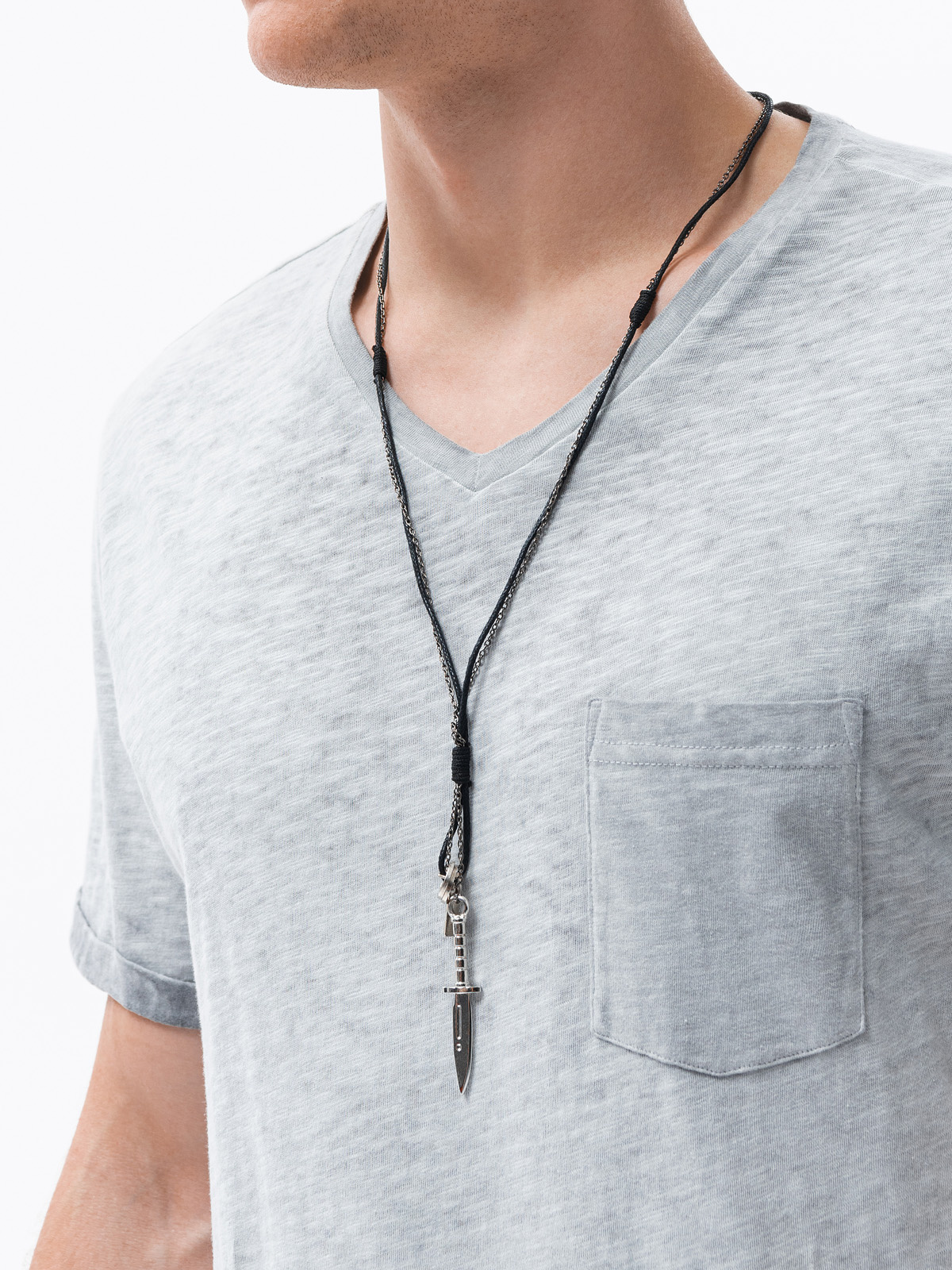 leather necklace male