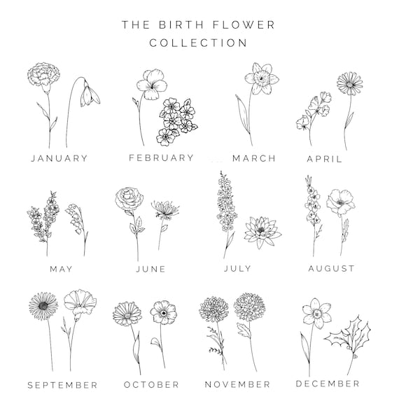 may birth flower tattoo