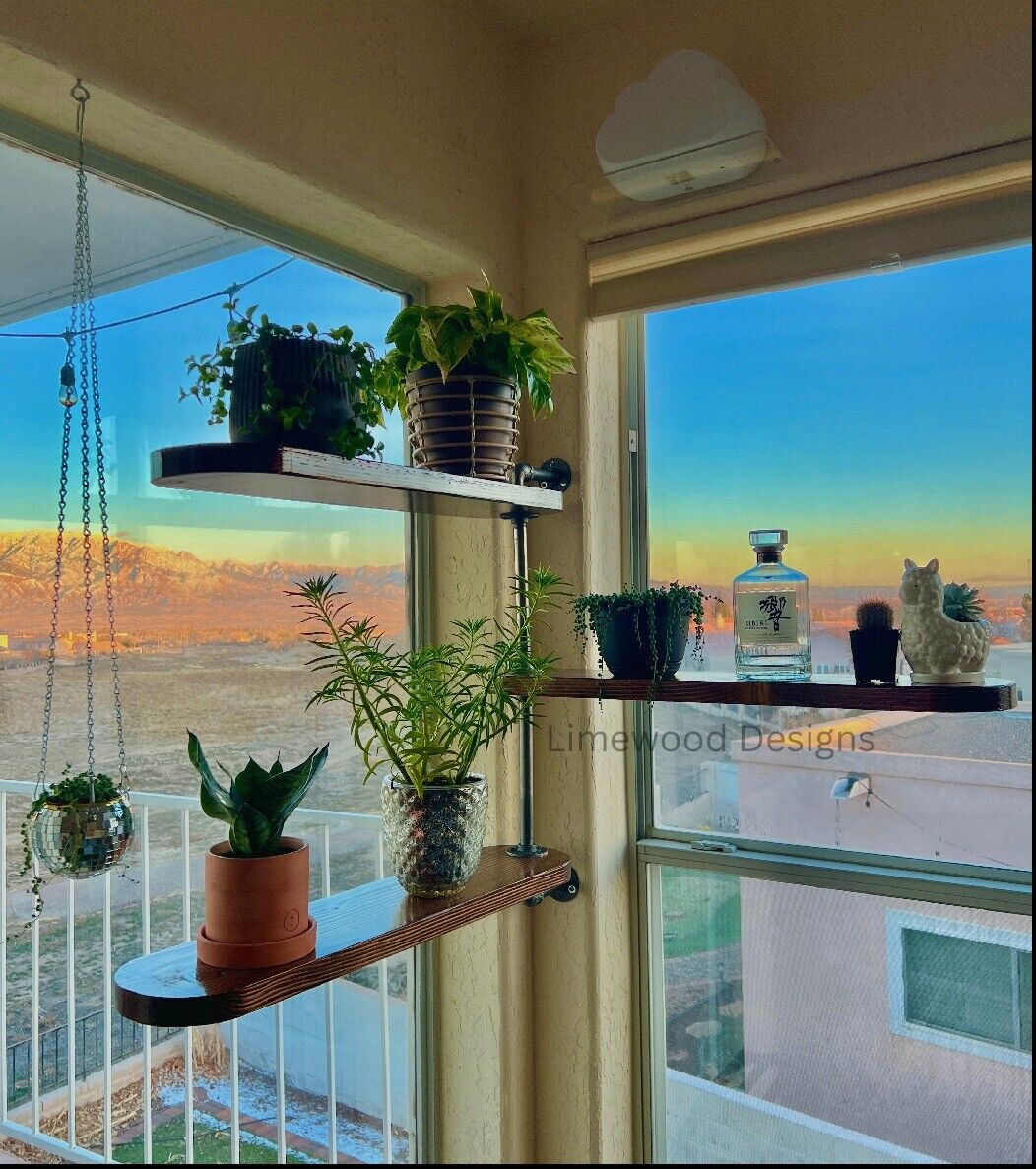 rotating plant shelves