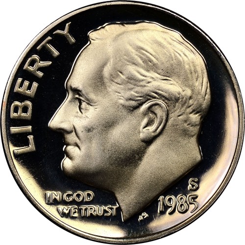 value of 1985 dime