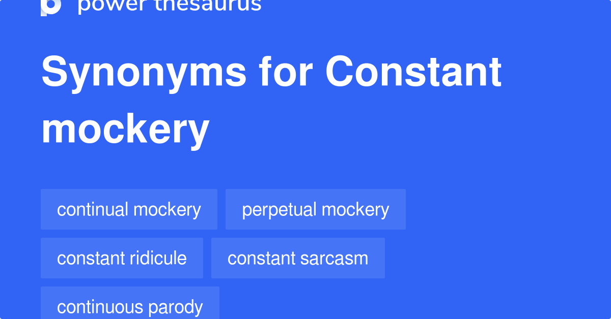 mockery synonym