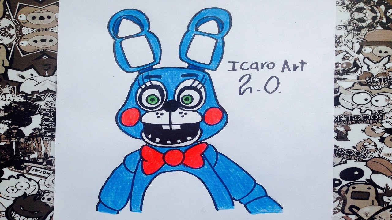 fnaf toy bonnie dibujo