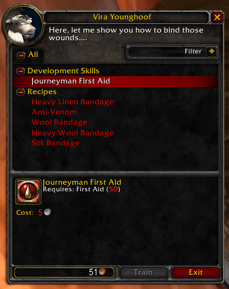 wotlk first aid guide