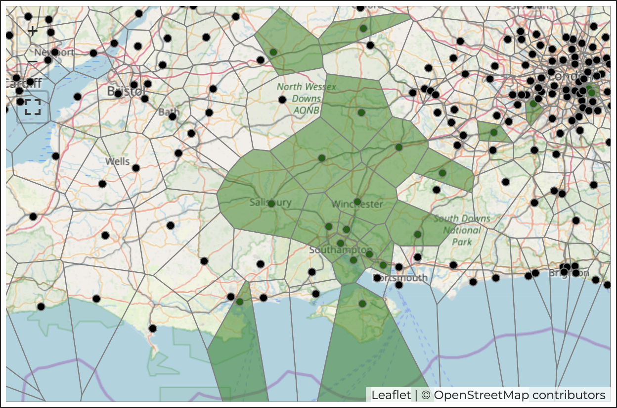 parkrun map