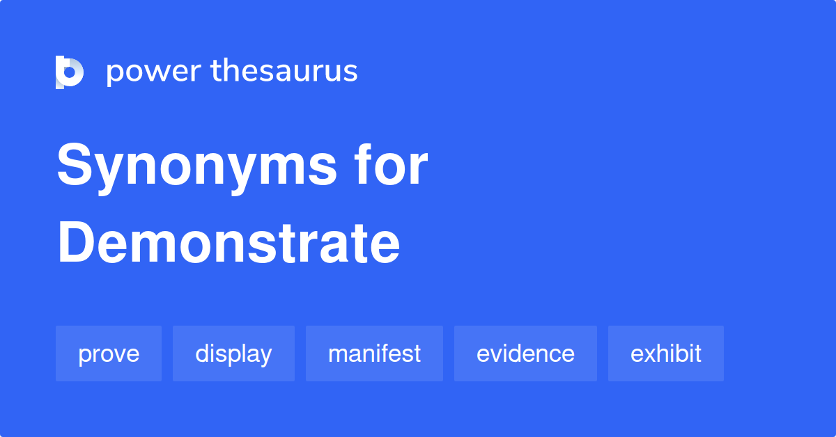 demonstrate thesaurus