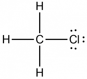 electron dot structure of ch3cl