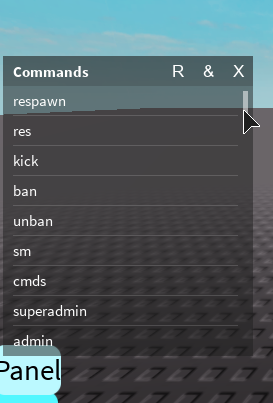 roblox admin commands