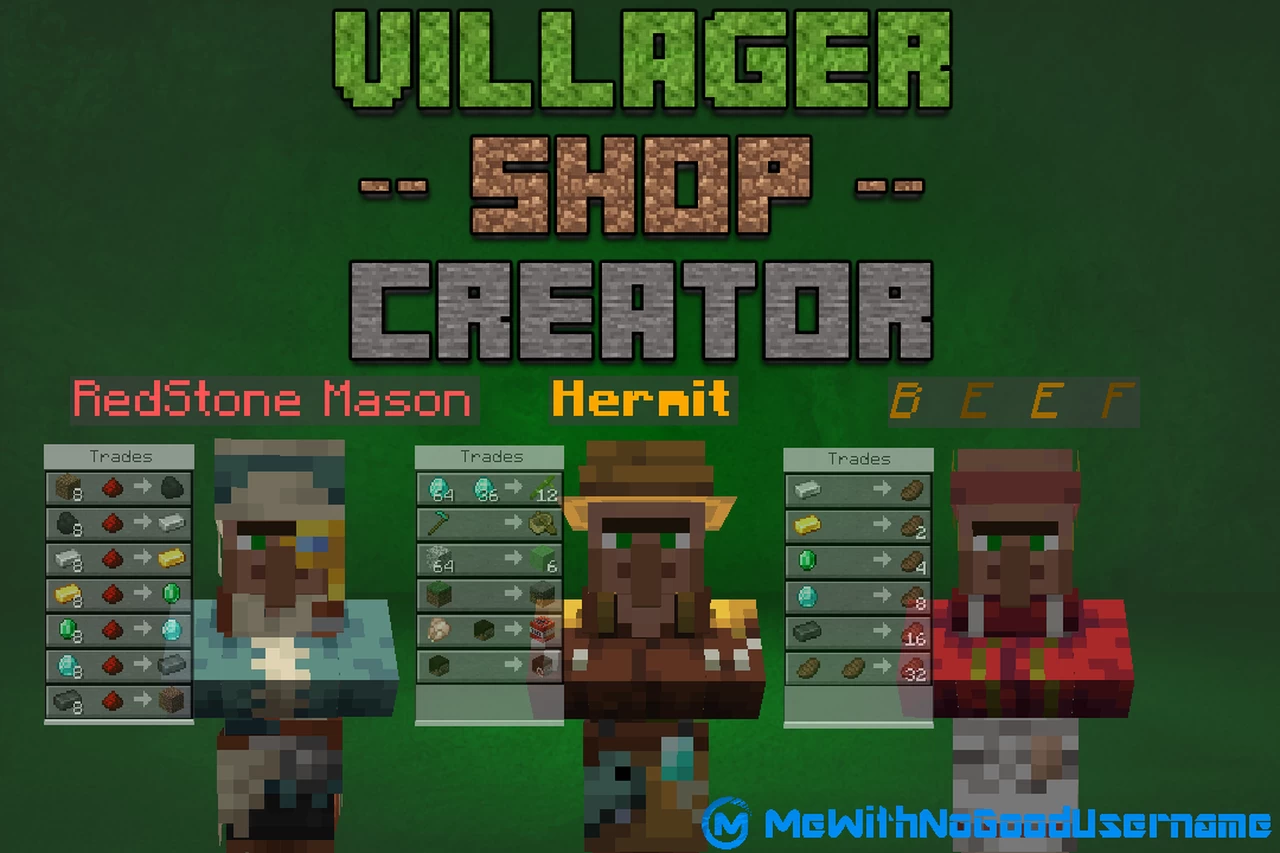 minecraft villager shop