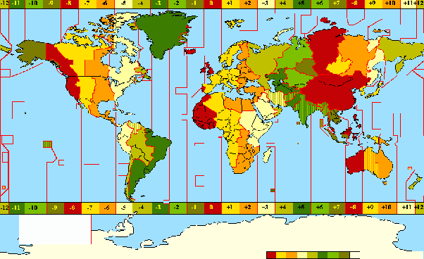 countries with gmt+8