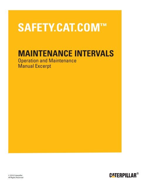 caterpillar 3516 service manual