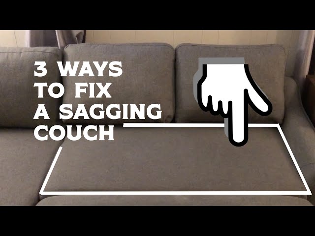 how to fix a sinking couch