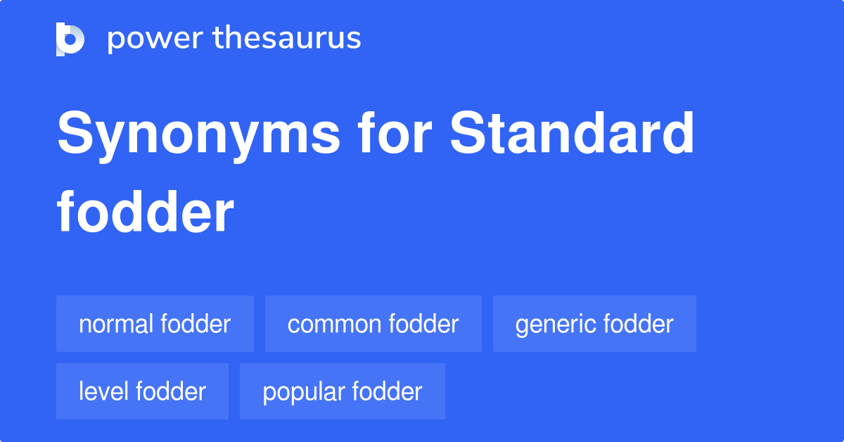 fodder thesaurus