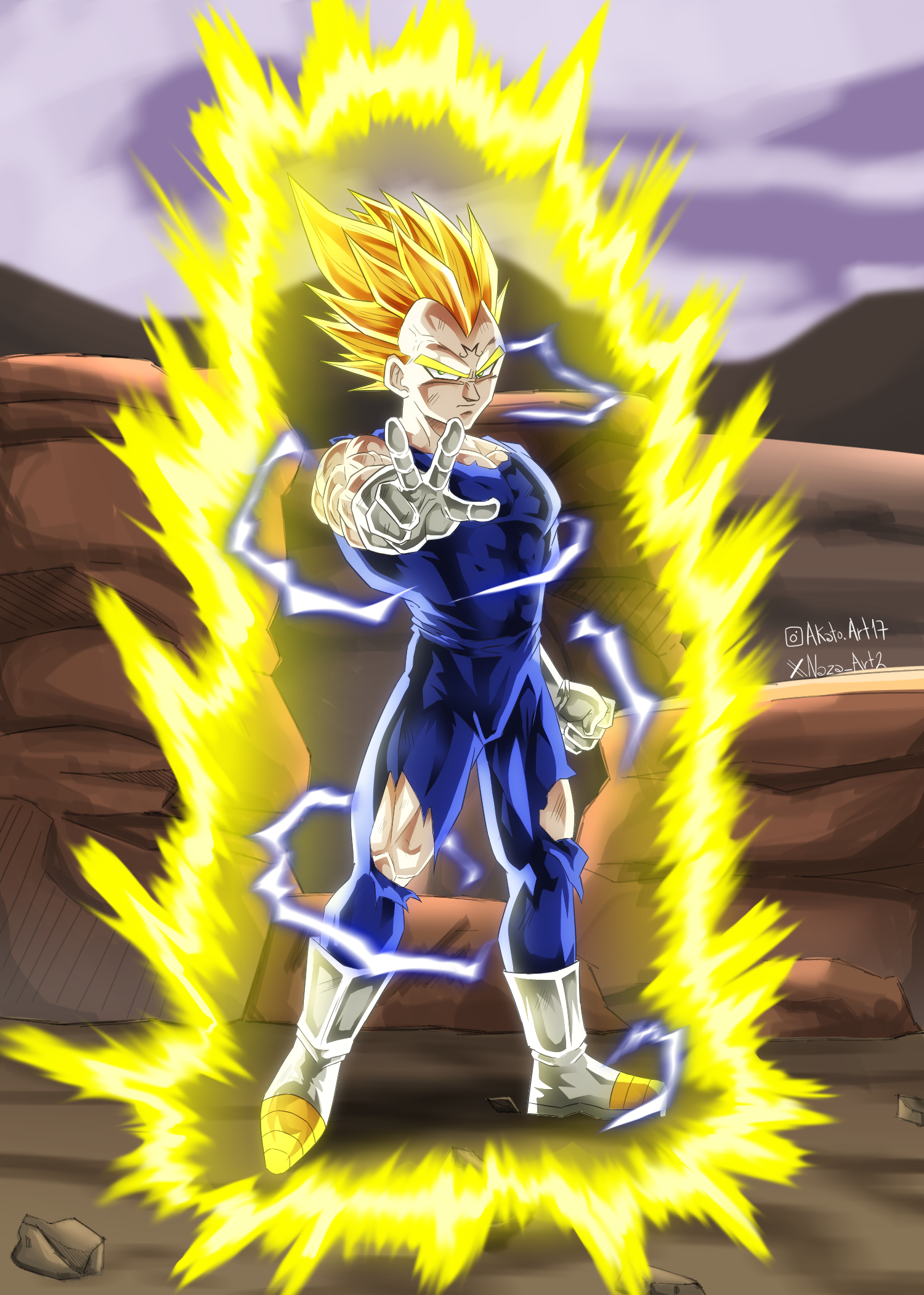 majin vegeta super saiyan 2