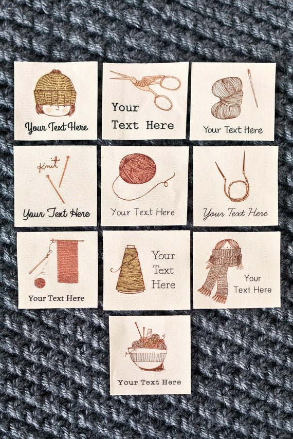 custom knitting labels