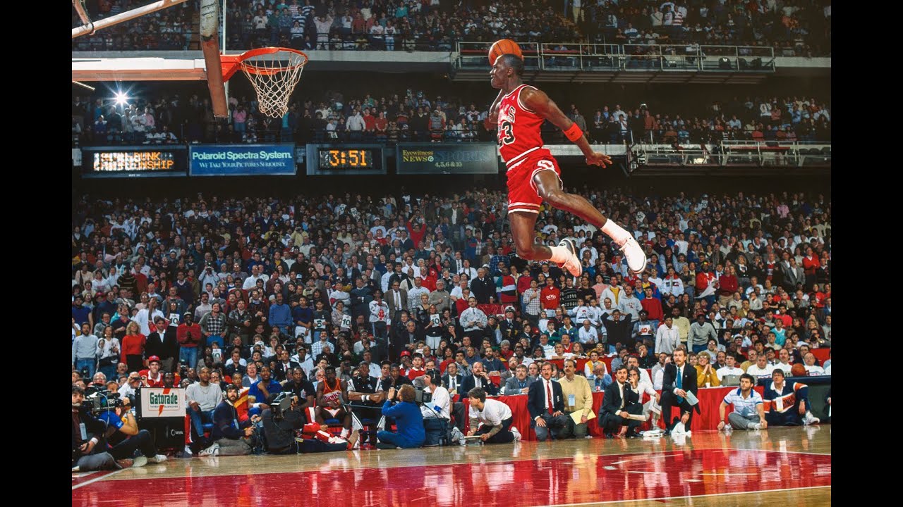 michael jordan free throw dunk