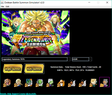 dragon ball z dokkan battle summon simulator