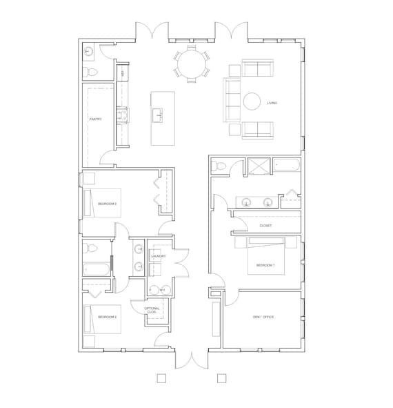 one floor house plans