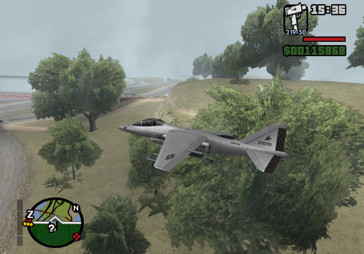 how to fly hydra in gta san andreas