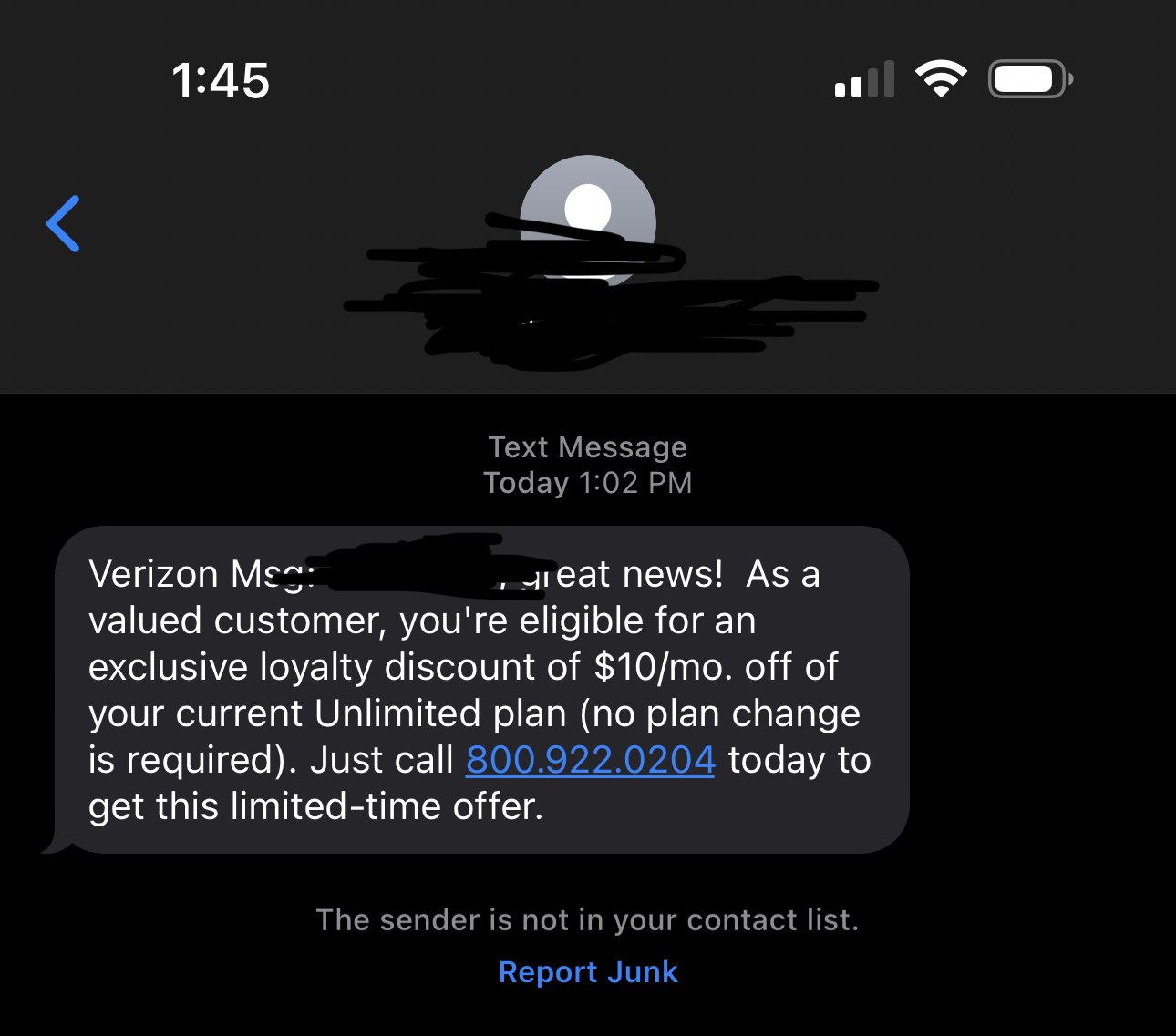 verizon wireless customer loyalty discount