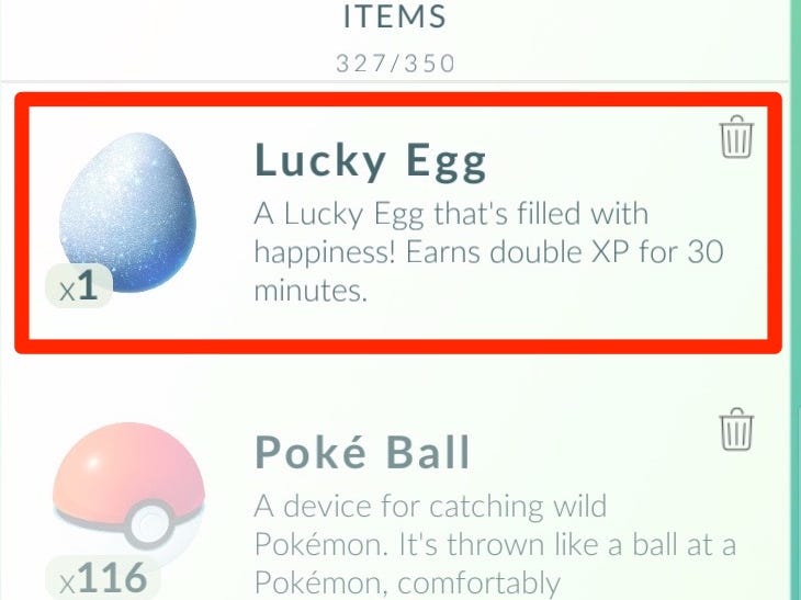 what is a lucky egg in pokemon go