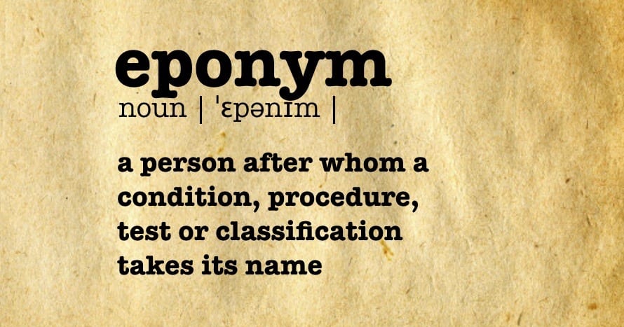 define eponymous