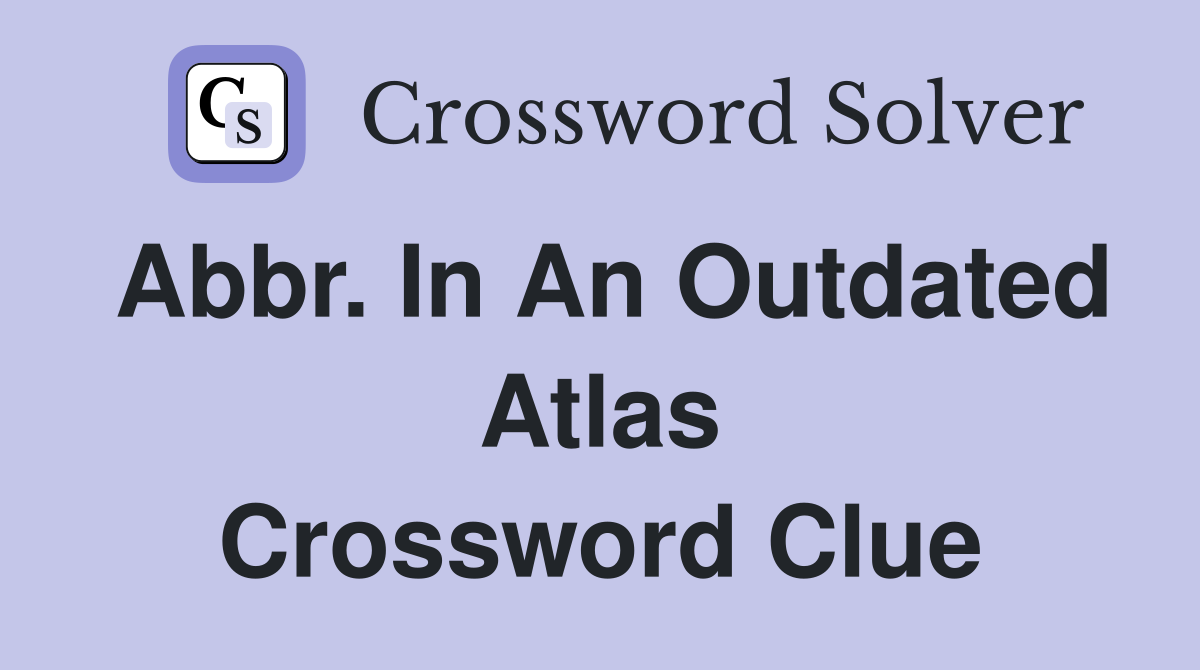 outdated crossword