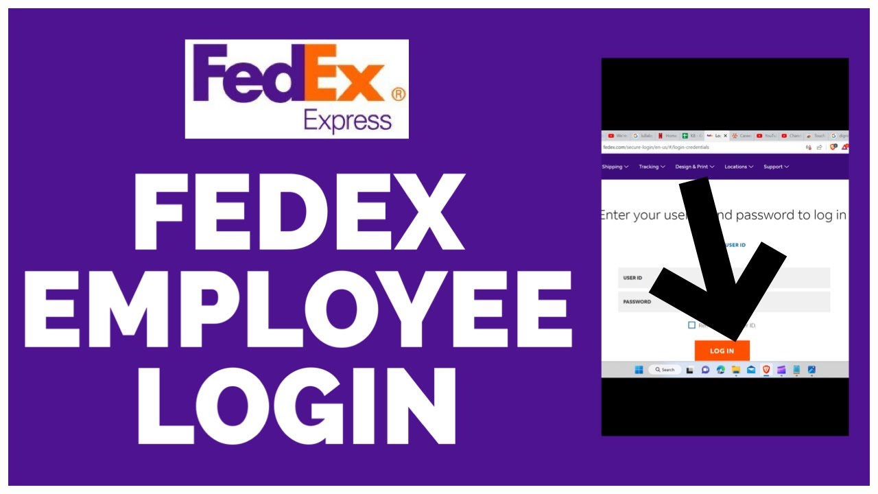 fedex log in