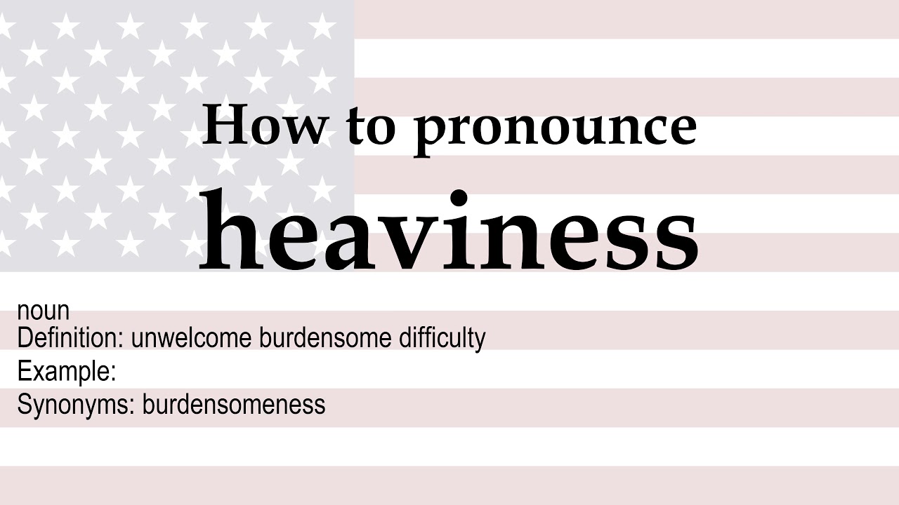 heaviness synonym