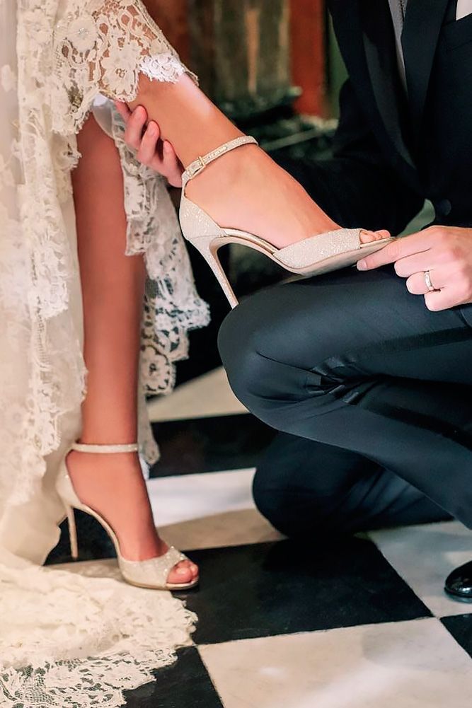 wedding sandals nude