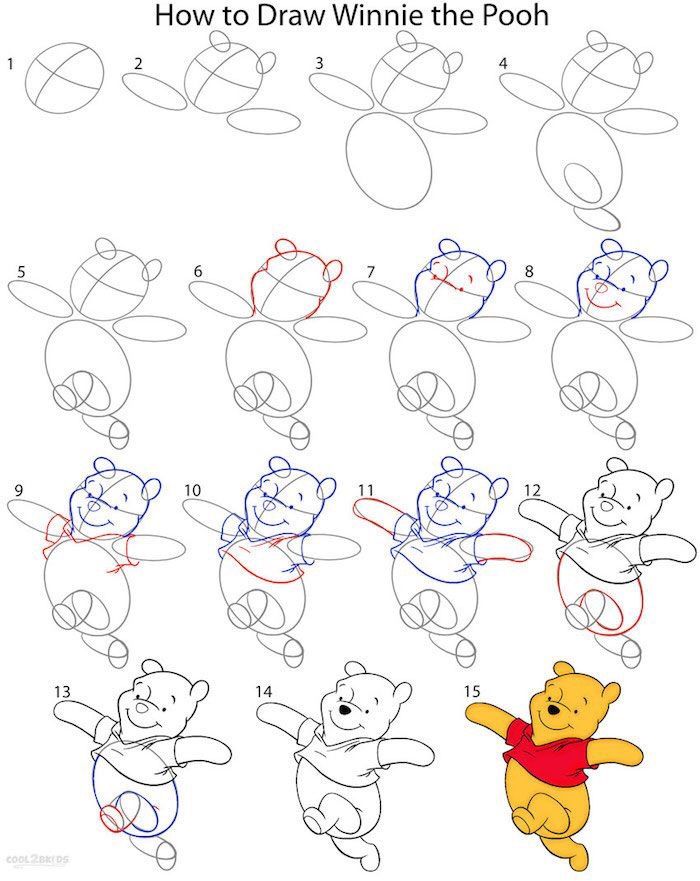 drawing step by step disney