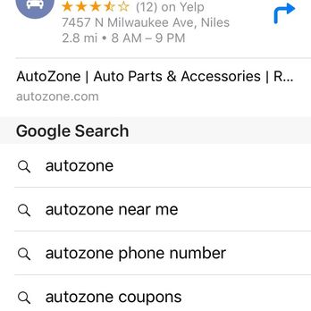 autozone phone number