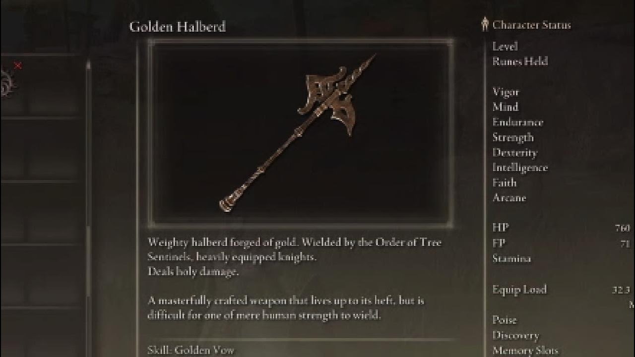 elden ring golden halberd