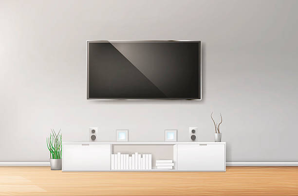 wall tv clipart