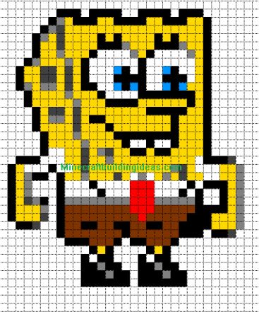 spongebob squarepants pixel art