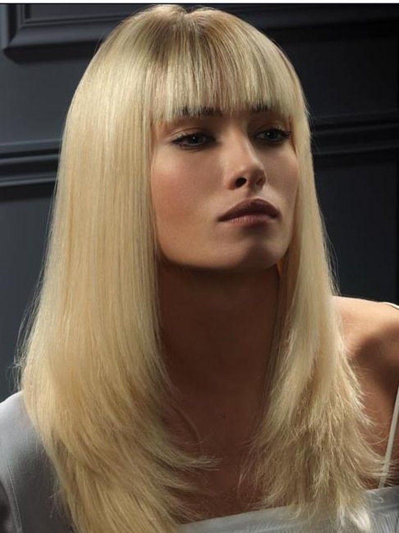 blonde hair wigs with bangs