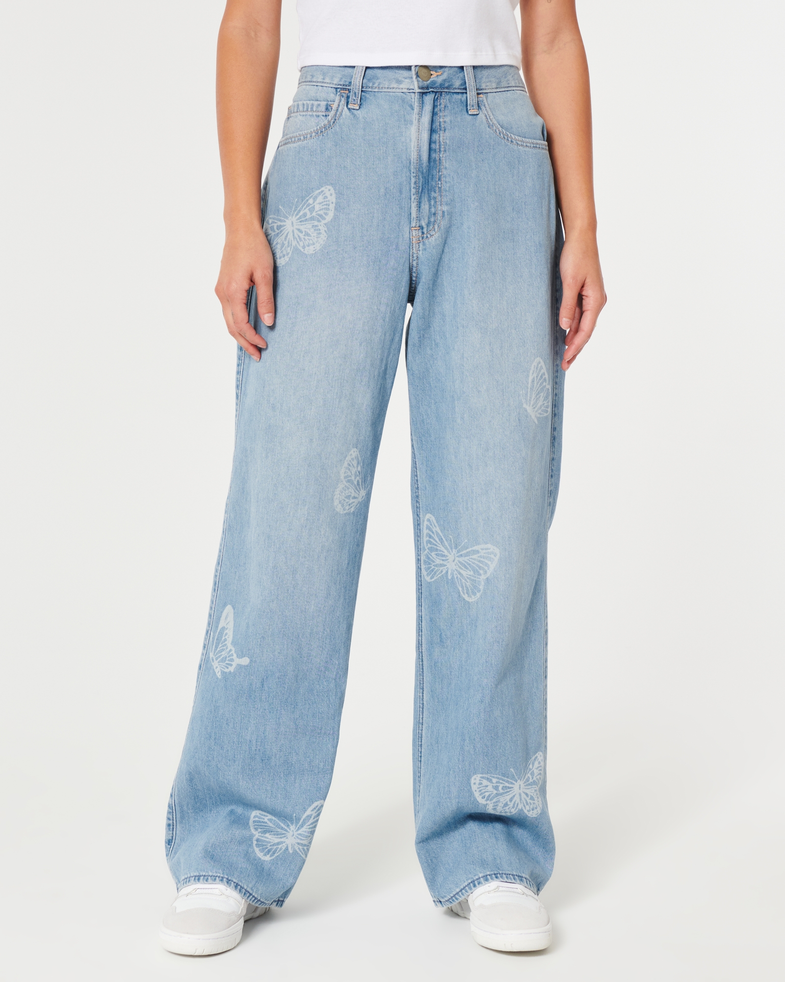 hollister butterfly jeans